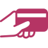 CREDIT CARD WITH HAND ICON